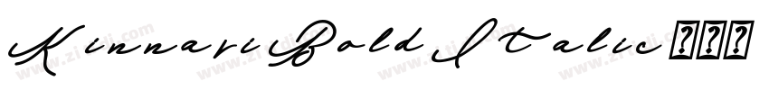 Kinnari Bold Italic字体转换